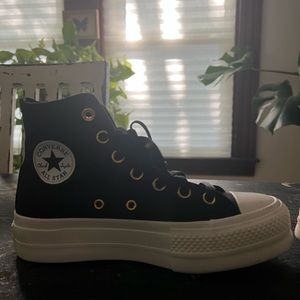 Platform Custom Converse. Worn once.